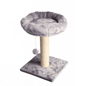 Pet One Scratching Tree Post 2 Tier Ball Grey