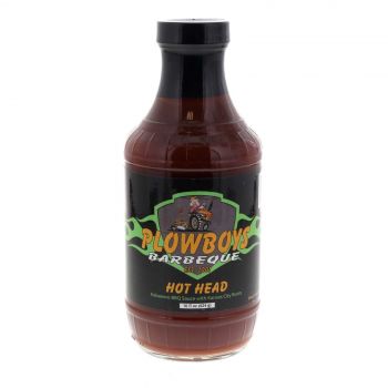 Plowboys Hot Head BBQ Sauce Bottle 16oz Habanero Chilli Classic Barbeque