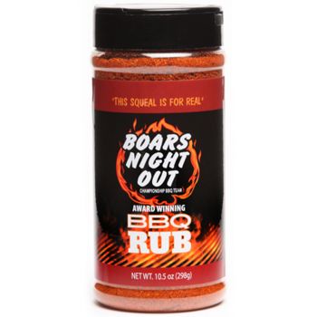 Boars Night Out BBQ Rub Jar 10.5oz 298g Seasoning Barbeque BBQ Flavouring Meat