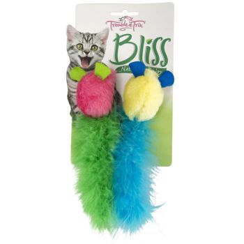 Trouble & Trix Bliss Tweet Mice Cat Toy 2 Pack