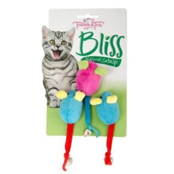 Trouble & Trix Bliss Mice Bell Cat Toy 3 Pack