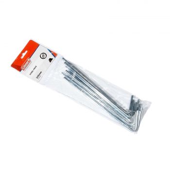 Coleman Accessory 6.3 X 225MM Steel Tent Pegs 10 Pack Spare Camping Outdoors