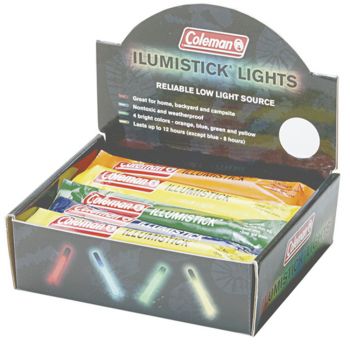 Coleman Accessory Illumistick Lightsticks Disposable Assorted Colours Camping