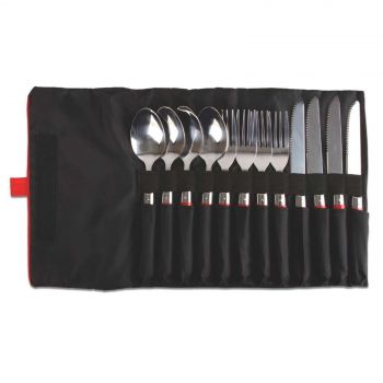 Coleman Accessory Rugged 12-Piece SS Utensil Set Strainless Steel Camping Eating