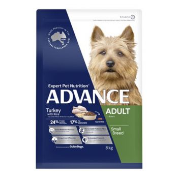 Advance Adult Dog Food Toy Small Breed Turkey 8kg Premium Pet Food Nutrition