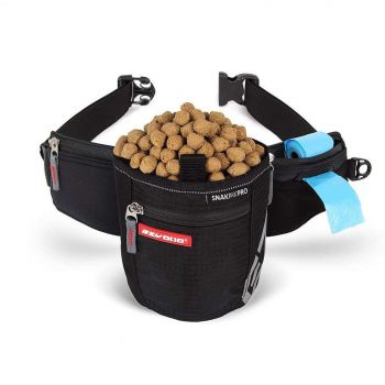 Ezydog Snakpak Pro Wearable Black Dog Treat Bag Waterproof Training Storage