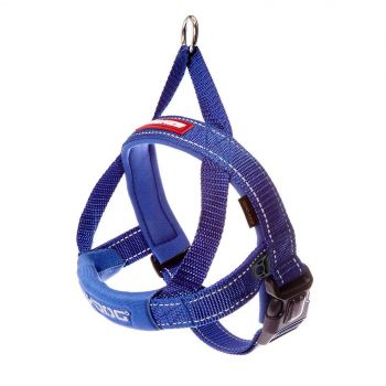 Ezydog Quick Fit Dog Harness Small Blue Neoprene One Click Buckle Premium