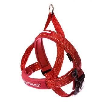 Ezydog Quick Fit Dog Harness Small Red Neoprene One Click Buckle Premium