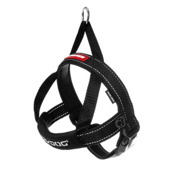 Ezydog Quick Fit Dog Harness X-Large Black Neoprene One Click Buckle Premium