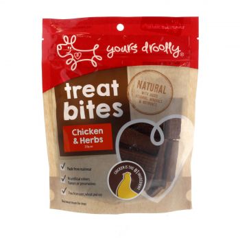 Yours Drooly Dog Treat Chicken & Herb 250g Quality Natural Ingredients Food