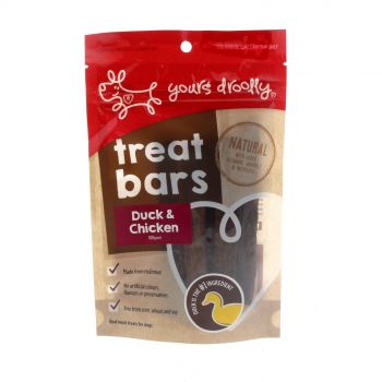 Yours Drooly Dog Treat Duck & Chicken 100g Quality Natural Ingredients Food
