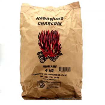 BBQ Charcoal 4kg Truflame Barbecue Made From Genuine 100% Natural Hardwood