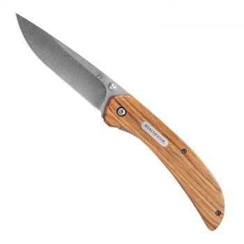 Winchester Heel Spur Folder Knife Blade Stonewash Finish Fine Edge Premium