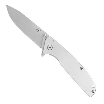 Winchester Ironsight Folder Knife Blade Finger Flip Thumbstud Aluminium Handle