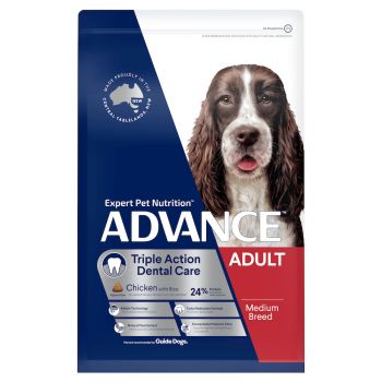 Advance Medium Breed Dental Care Dried Dog Food; Adult Dog Food; Medium Breed Dog Food; Dry Dog Food; Chicken Dog Food; Triple Action Dental Care Dog Food