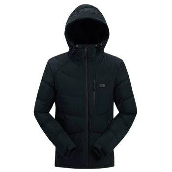 SNOWWOLF Heated Jacket Mens Black Size - Medium