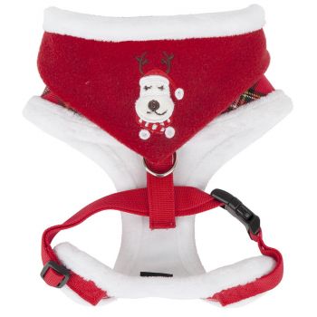 PUPPIA Red Rudolph Harness - Small