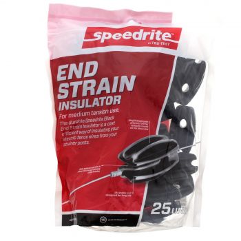 End Strain Insulator Bag 25 Medium Duty Black Fencing Accessory Speedrite