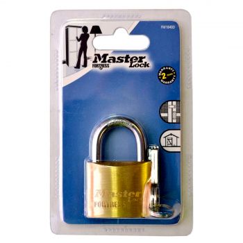 Master Lock Padlock Brass Essential Value 40mm Lock Security Protection