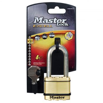 Master Lock Padlock Excell Laminated 50mm 9-51mm Shackle Security Protection