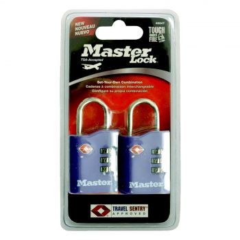 Master Lock Master Lock Padlock Lug Tsa 30mm 2 Pack Lock Security Protection