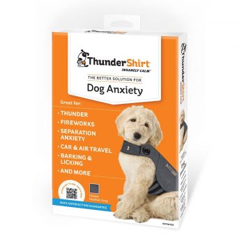 Thundershirt Heather Grey Small Chest 16" - 23" Anti-Anxiety Dog Coat Jacket