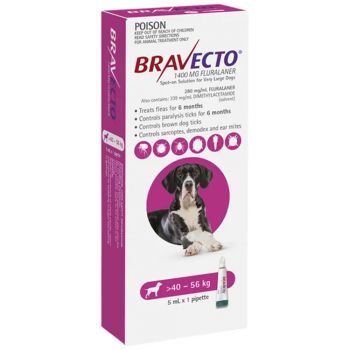 Bravecto Dog Spot On Flea Treatment 40 - 56kg