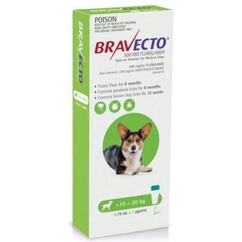 Bravecto Dog Spot On Flea Treatment 10 - 20kg