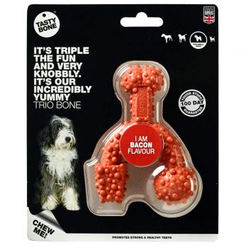 TASTY BONE Nylon Trio Bacon Small Dog Toy