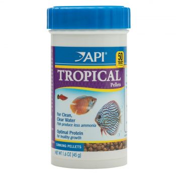 API Tropical Pellet Fish Food 45g High Quality Protein Less Ammonia Made In USA