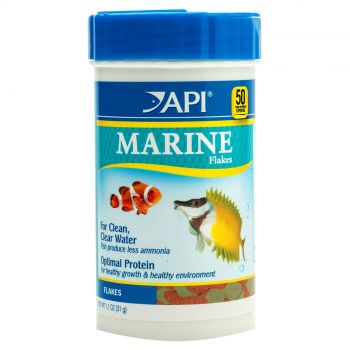 API Marine Flakes 31g Fish Food Clownfish Wrasses Tangs Omega-3 Boosted