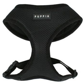 PUPPIA Soft Harness Black - Small