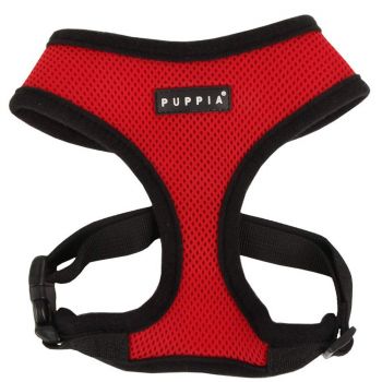 PUPPIA Soft Red Harness - Small