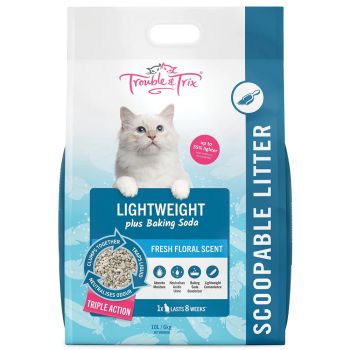 TROUBLE & TRIX Lightweight Cat Litter 10L 6kg
