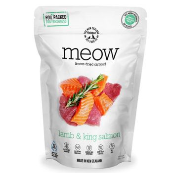 Meow Freeze Dried Cat Food Lamb & Salmon 50G