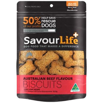 Savourlife Aus Beef Flavour Biscuit 500G