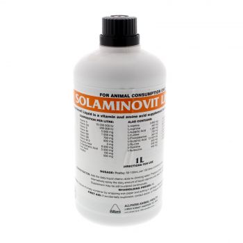 Solaminovit 1L Allfarm Poultry Yeast Based Vitamins Amino Acids Essential Health