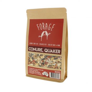 Forage Conure & Quaker 500g Bird Food Mix Millet Seed Fresh Australian Made