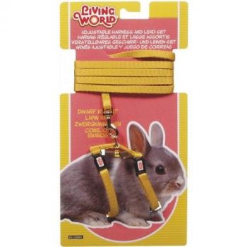Living World Dwarf Rabbit Harness/Lead Set Yellow
