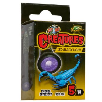 ZOO MED Creatures LED Black Light 5W