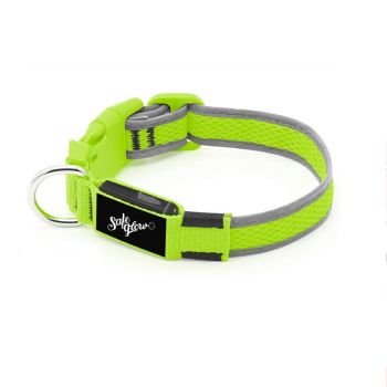Led Glow Dog Collar - Light Green Safeglow - Small