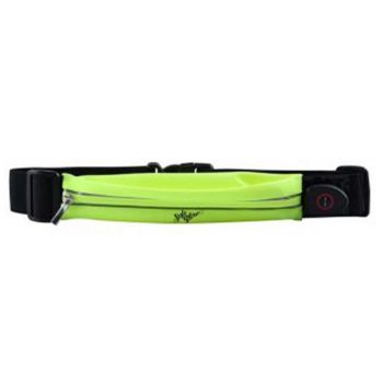 Led Fitness Belt - Light Green Safeglow Large