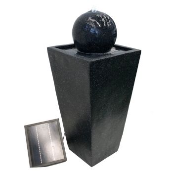 Water Feature Ball with Column Solar