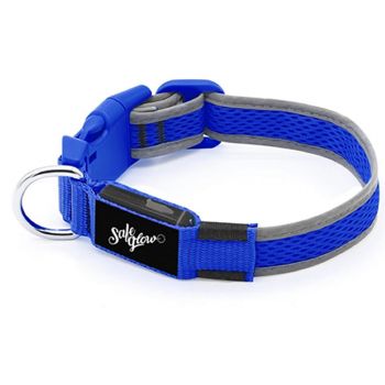 Led Dog Collar - Blue Safeglow Medium