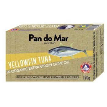 Pan Do Mar Yellowfin Tuna Organic Olive Oil 120G