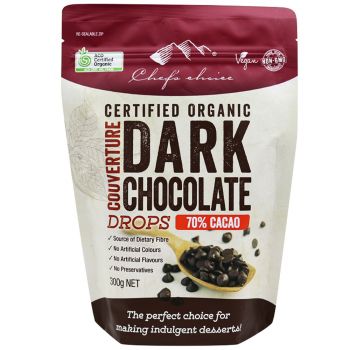 Chef'S Choice Organic Dark Chocolate Drops 70% 300G