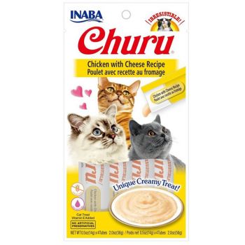 Cat Treat Churu Chicken W/Cheese 56G