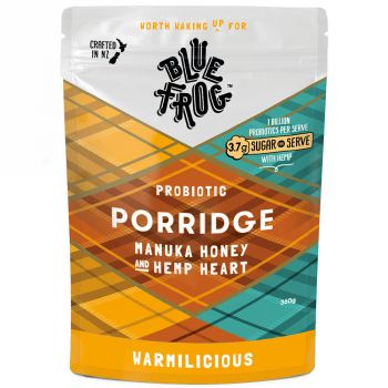 Blue Frog Probiotic Porridge Manuka Honey & Hemp 440G