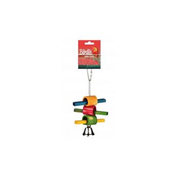 Birdie Rainbow Stick N Ring Toy 21 X 5Cm