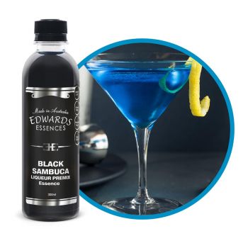 Edwards Essence Black Sambuca Premix Drink and Desert Liqueur 300ml